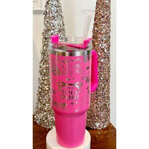 Mean Girls Hot Pink Laser Engraved Tumblr 40oz Double Insulated